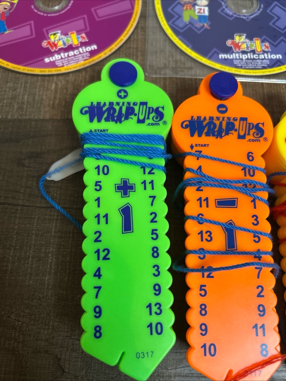 WRAP-UPS Basic Math Kit Set of 5 Math Learning School Hands-on Practice w/Discs - Picture 2 of 15
